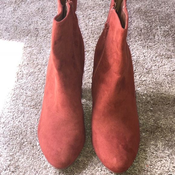 JustFab Rust Booties - Picture 2 of 4